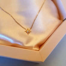 Load image into Gallery viewer, Polaris - Adjustable Length Diamond North Star Necklace