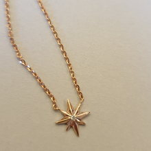 Load image into Gallery viewer, Polaris - Adjustable Length Diamond North Star Necklace