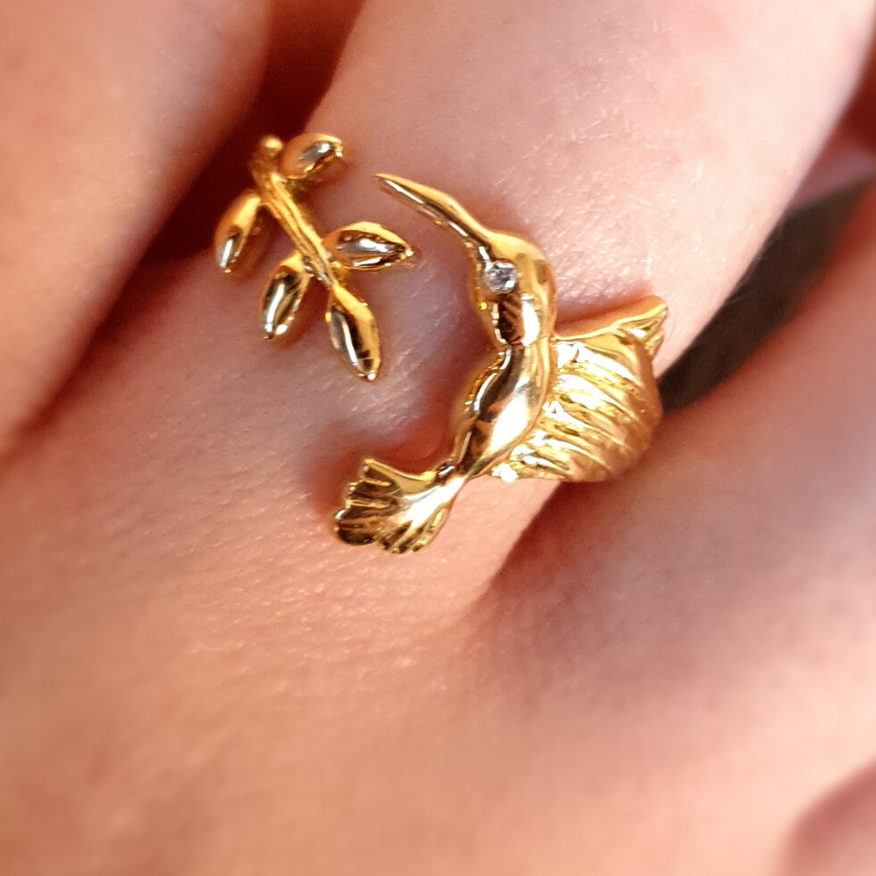 Michael Drechsler Jewelry Ltd. - Eagle & Hummingbird Diamond Engagement Ring