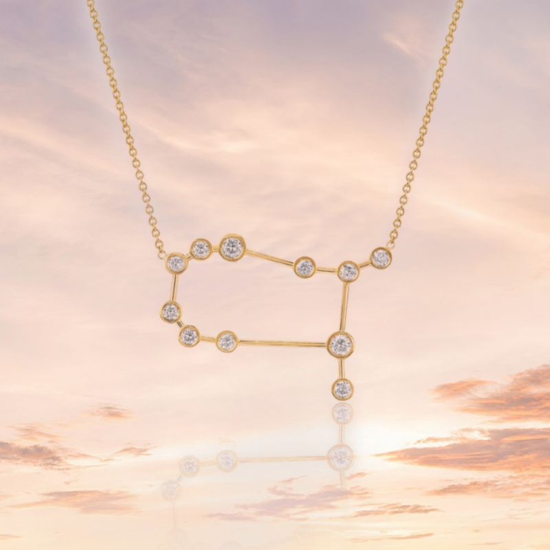 Zodiac Constellation Necklace: Gemini