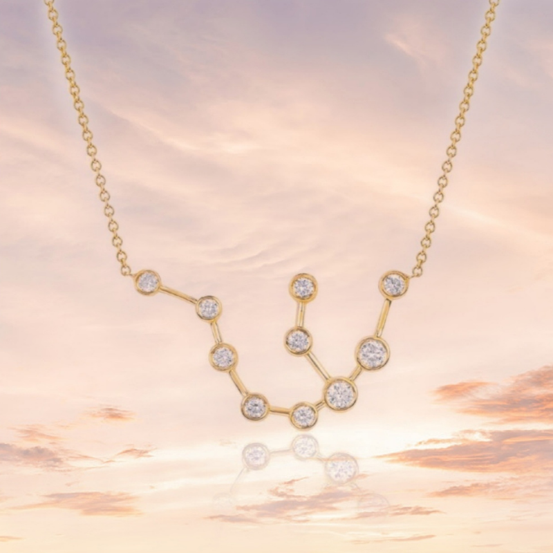 Zodiac Constellation Necklace Aquarius Fae by Talah Younis