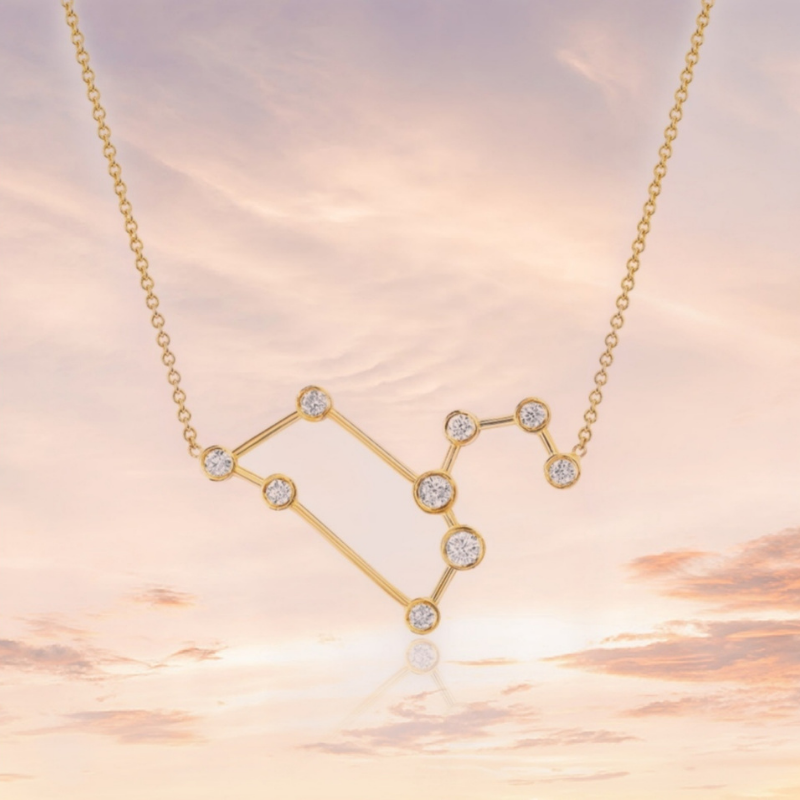 Zodiac Constellation Necklace: Leo
